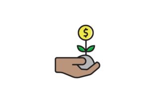 Money Growth Embroidery Design