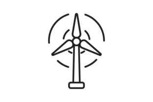 Wind Energy Embroidery Design